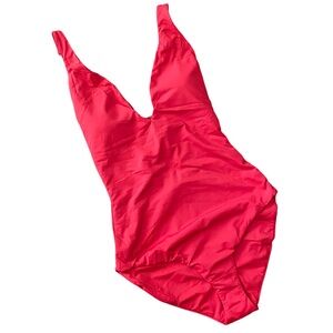 NWT Andie Bali One Piece Swimsuit Red Small Tall